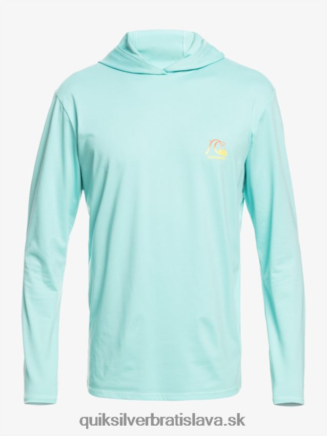 surfovacie tričko s kapucňou a dlhým rukávom upf 50 Quiksilver muži B80HXR1835 anjel modrý vres
