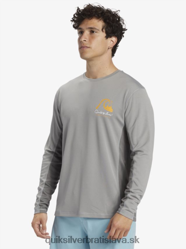 vodácke tričko z bambusu 2 upf 50 s dlhým rukávom Quiksilver muži B80HXR258 žraločej kože