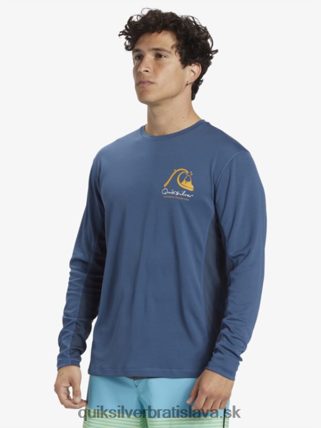 vodácke tričko z bambusu 2 upf 50 s dlhým rukávom Quiksilver muži B80HXR259 práporčík modrý