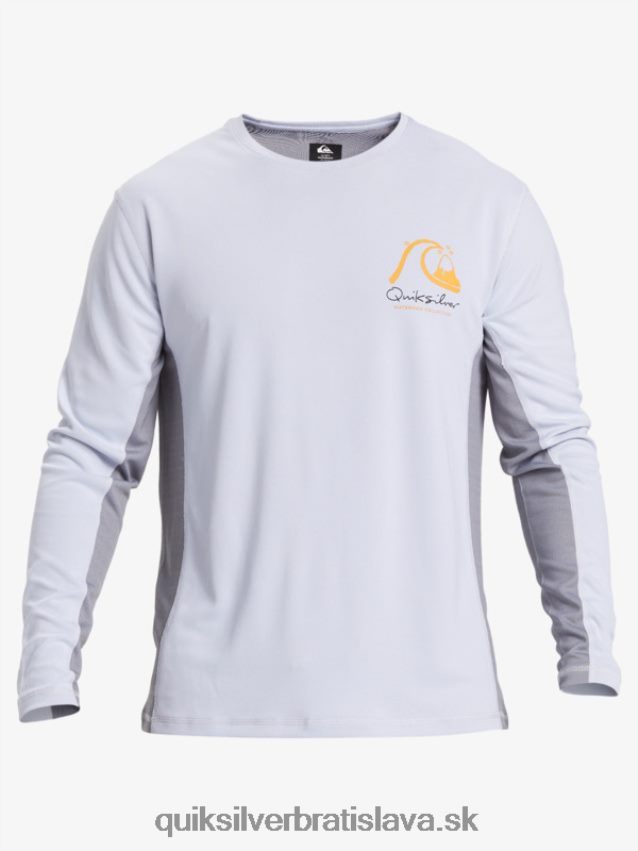 vodácke tričko z bambusu 2 upf 50 s dlhým rukávom Quiksilver muži B80HXR260 biely