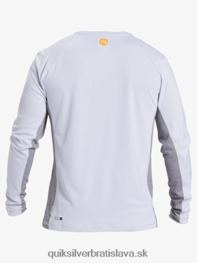 vodácke tričko z bambusu 2 upf 50 s dlhým rukávom Quiksilver muži B80HXR260 biely