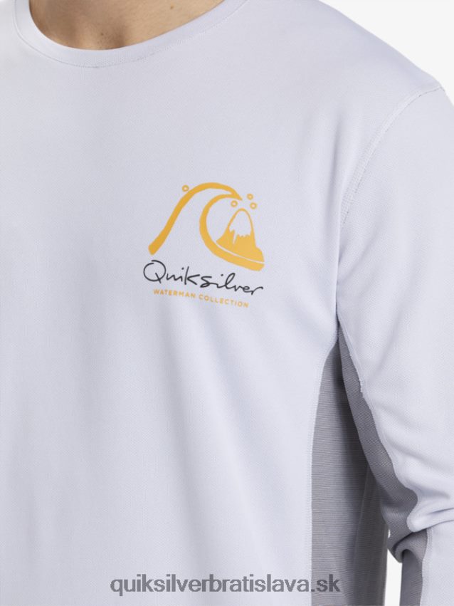 vodácke tričko z bambusu 2 upf 50 s dlhým rukávom Quiksilver muži B80HXR260 biely
