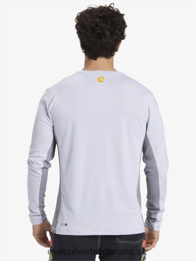 vodácke tričko z bambusu 2 upf 50 s dlhým rukávom Quiksilver muži B80HXR260 biely