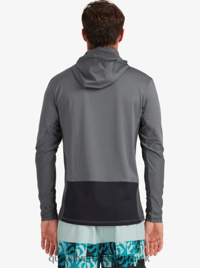 vodník rybár s kapucňou dlhý rukáv upf 50 surfové tričko Quiksilver muži B80HXR1848 tmavý tieň