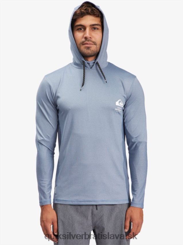 vodník rybár s kapucňou dlhý rukáv upf 50 surfové tričko Quiksilver muži B80HXR1849 práporčík modrý