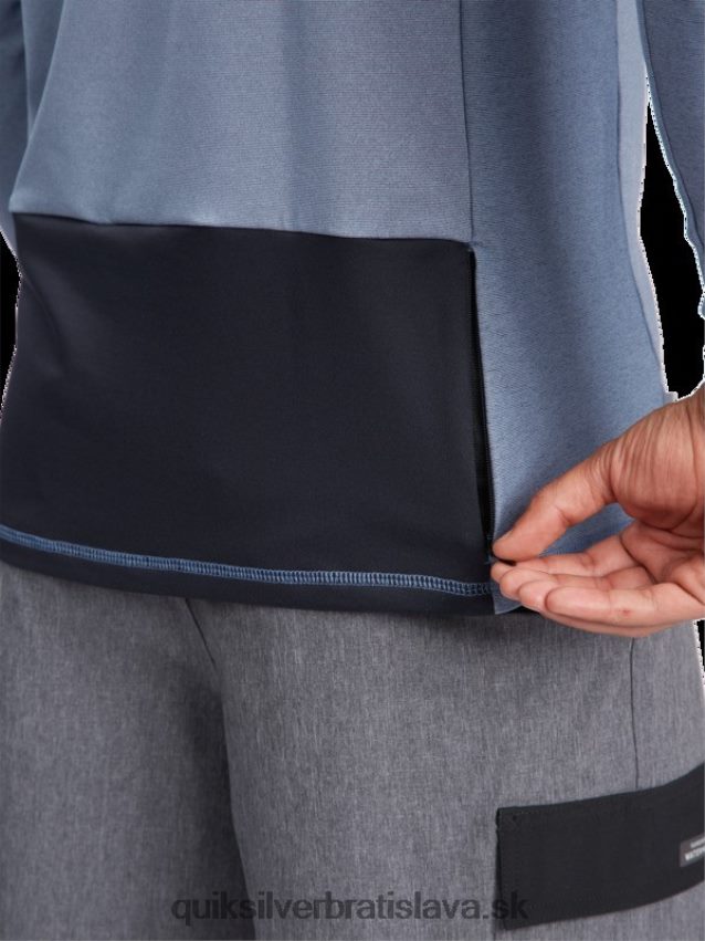 vodník rybár s kapucňou dlhý rukáv upf 50 surfové tričko Quiksilver muži B80HXR1849 práporčík modrý