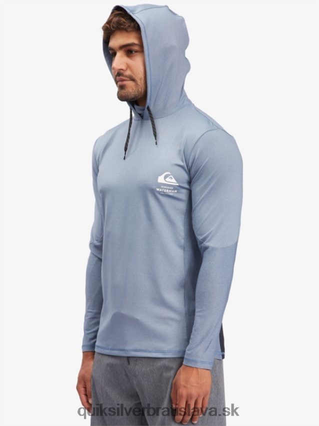 vodník rybár s kapucňou dlhý rukáv upf 50 surfové tričko Quiksilver muži B80HXR1849 práporčík modrý