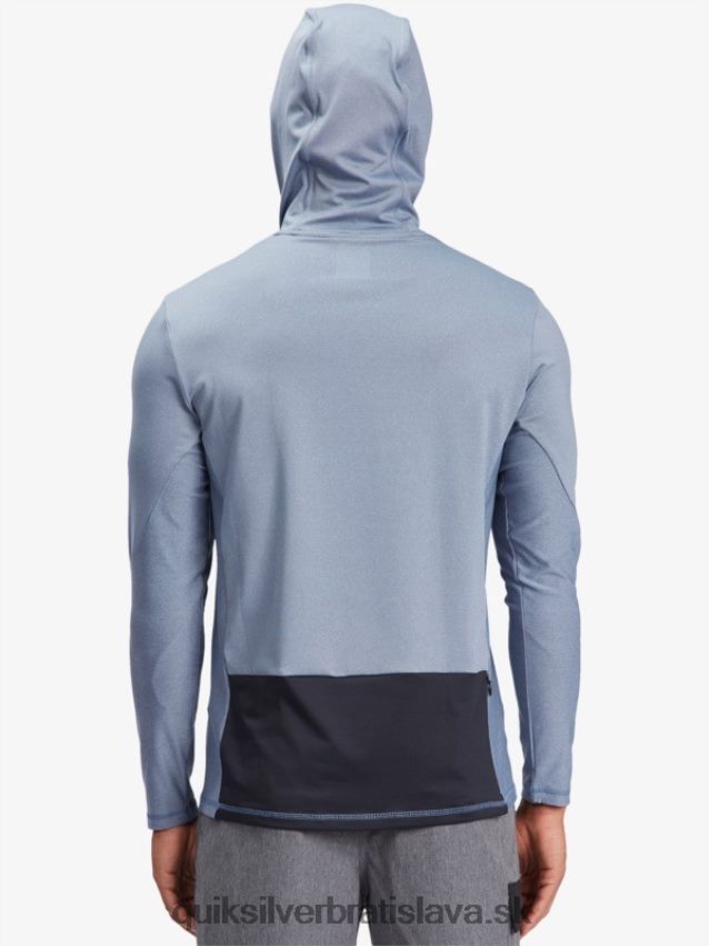 vodník rybár s kapucňou dlhý rukáv upf 50 surfové tričko Quiksilver muži B80HXR1849 práporčík modrý