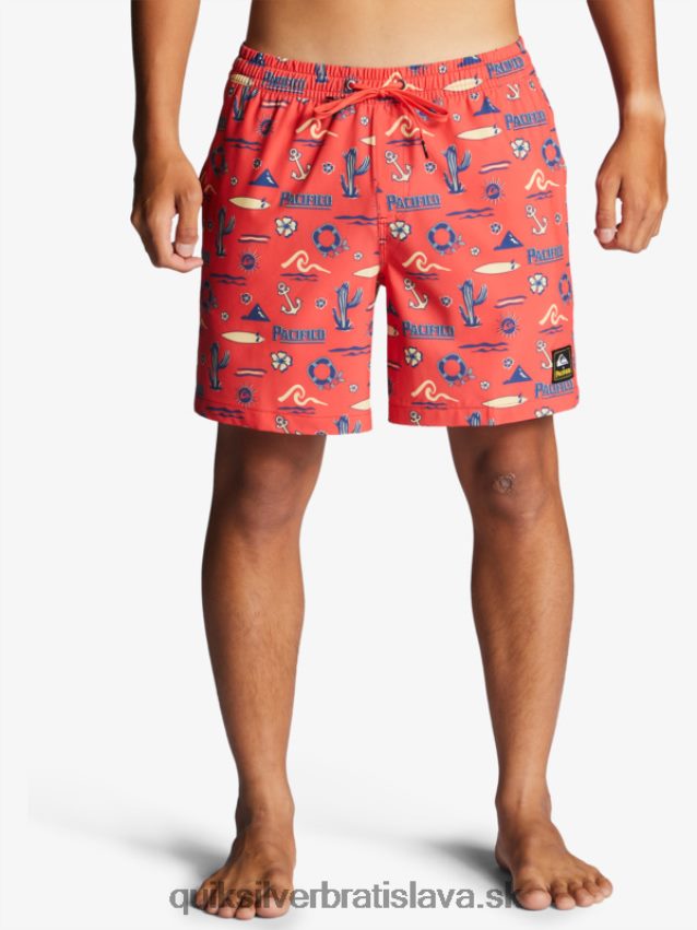 17 volejov Quiksilver x Pacifico muži B80HXR1764 červený pacifico quiksilver volley