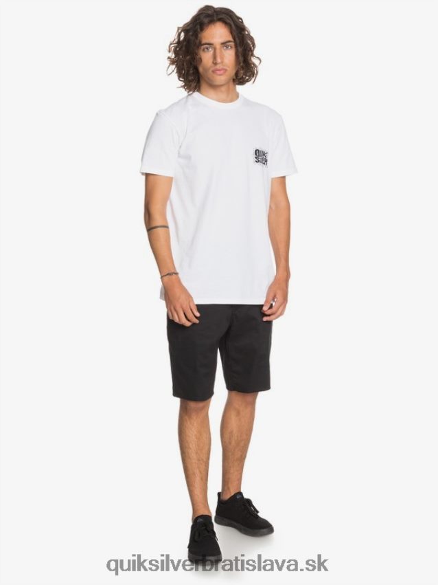20 chino vreckové šortky na každodenné nosenie Quiksilver muži B80HXR1314 čierna