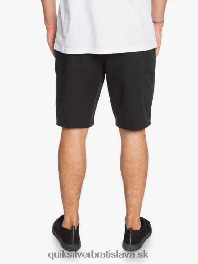 20 chino vreckové šortky na každodenné nosenie Quiksilver muži B80HXR1314 čierna
