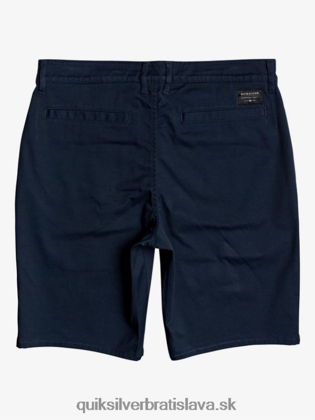 20 chino vreckové šortky na každodenné nosenie Quiksilver muži B80HXR1316 námornícke sako