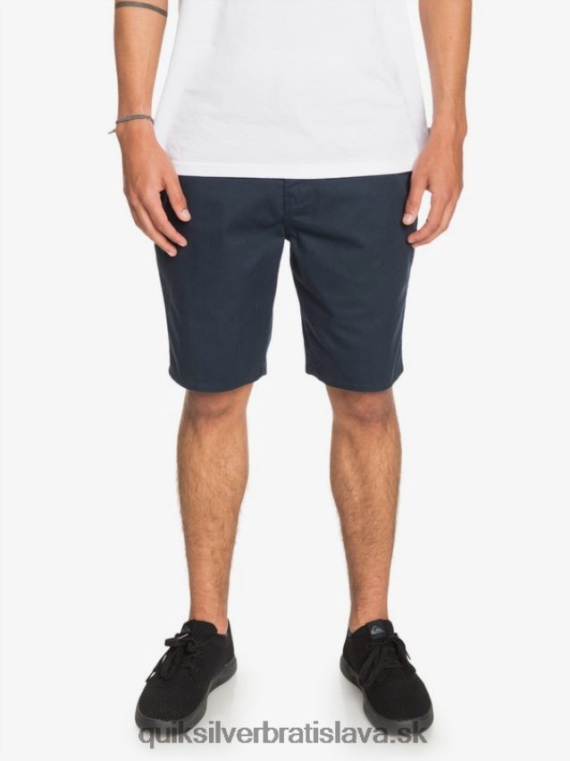 20 chino vreckové šortky na každodenné nosenie Quiksilver muži B80HXR1316 námornícke sako
