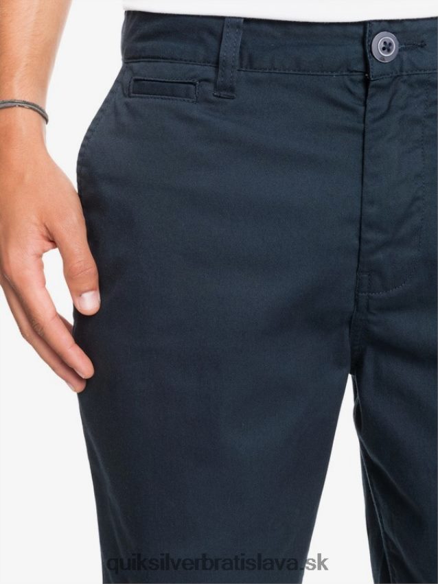 20 chino vreckové šortky na každodenné nosenie Quiksilver muži B80HXR1316 námornícke sako