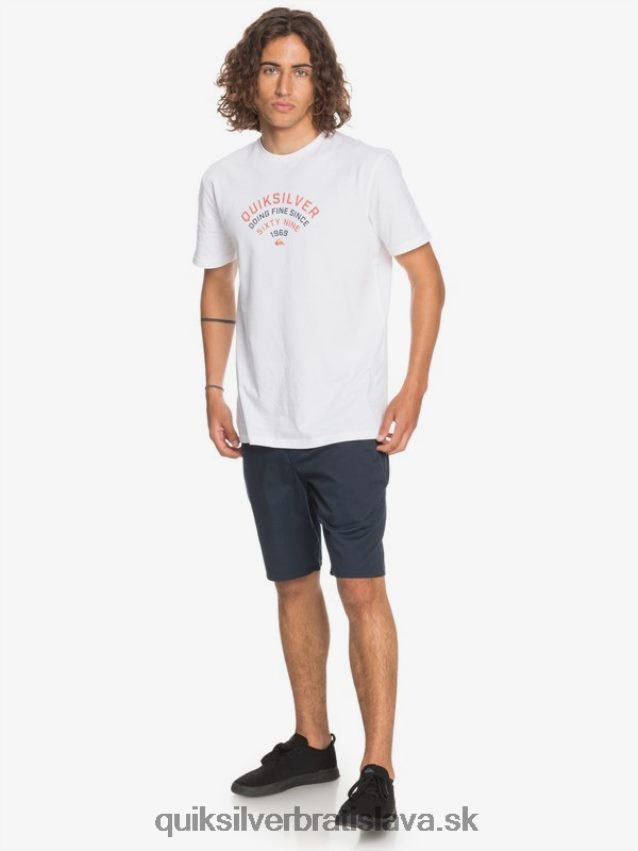 20 chino vreckové šortky na každodenné nosenie Quiksilver muži B80HXR1316 námornícke sako