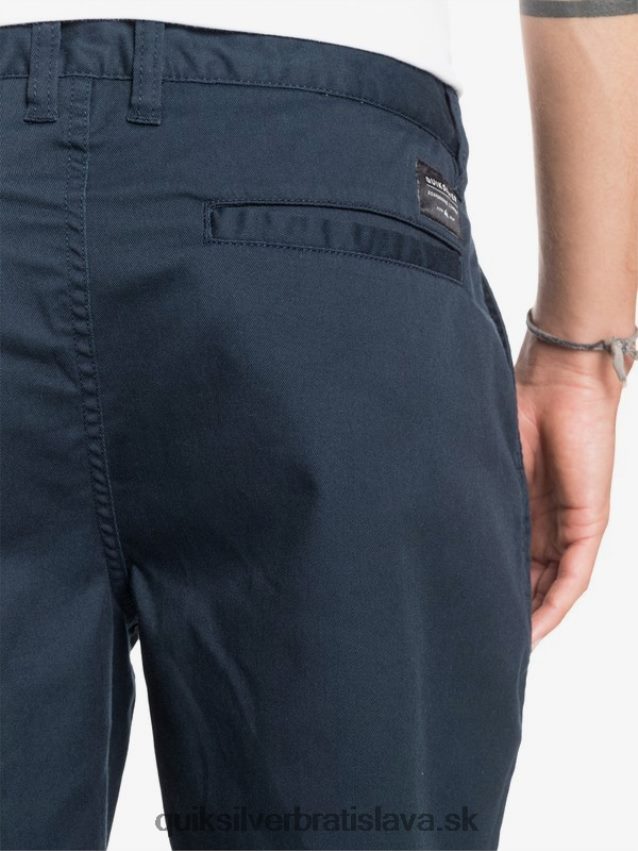 20 chino vreckové šortky na každodenné nosenie Quiksilver muži B80HXR1316 námornícke sako