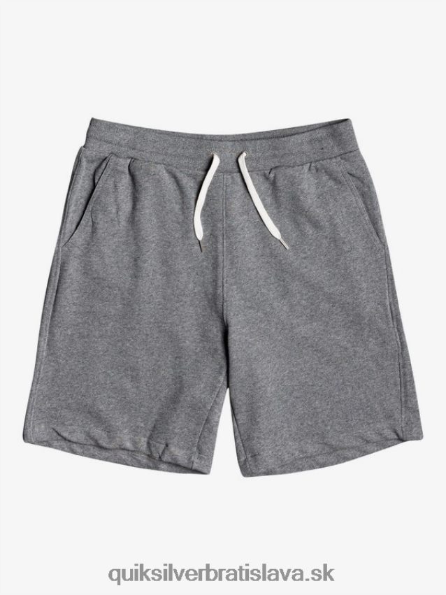 Essentials 19 bio tepláky Quiksilver muži B80HXR1659 svetlosivý vres