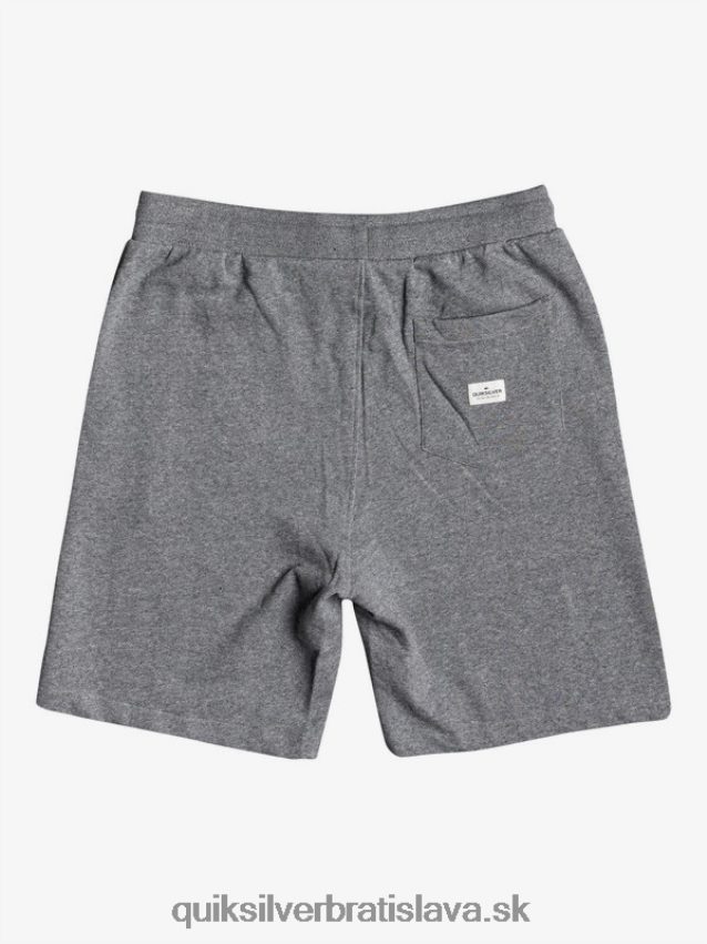 Essentials 19 bio tepláky Quiksilver muži B80HXR1659 svetlosivý vres