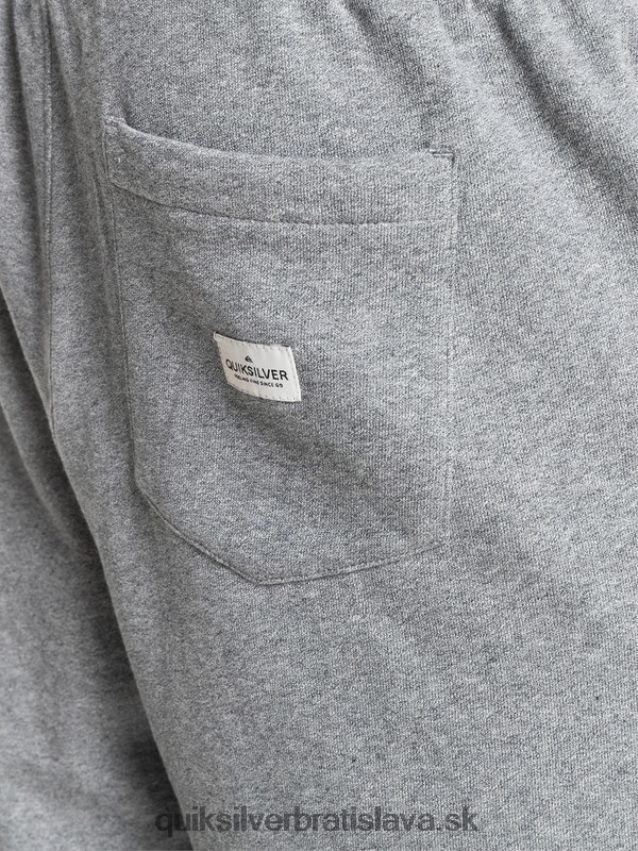 Essentials 19 bio tepláky Quiksilver muži B80HXR1659 svetlosivý vres