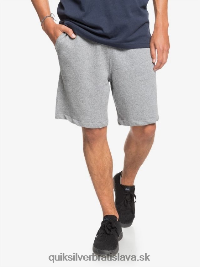 Essentials 19 bio tepláky Quiksilver muži B80HXR1659 svetlosivý vres