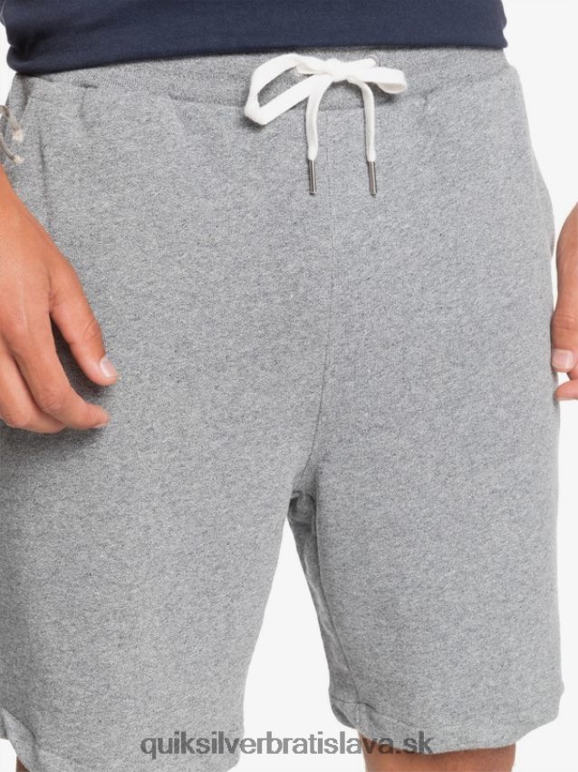 Essentials 19 bio tepláky Quiksilver muži B80HXR1659 svetlosivý vres