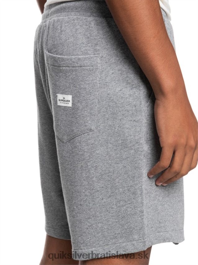 Essentials 19 bio tepláky Quiksilver muži B80HXR1659 svetlosivý vres