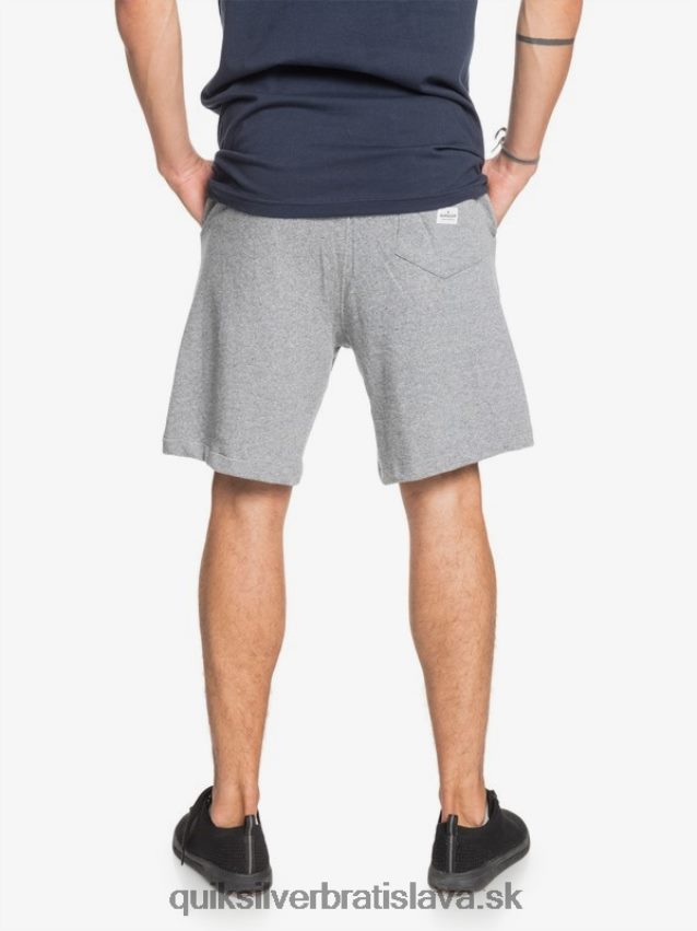 Essentials 19 bio tepláky Quiksilver muži B80HXR1659 svetlosivý vres