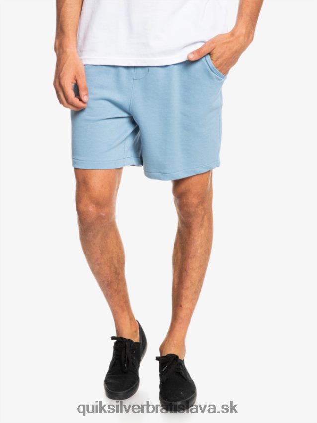 Essentials 19 bio tepláky Quiksilver muži B80HXR1661 vyblednutý denim