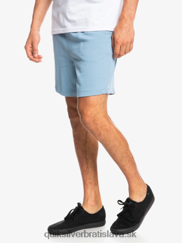 Essentials 19 bio tepláky Quiksilver muži B80HXR1661 vyblednutý denim