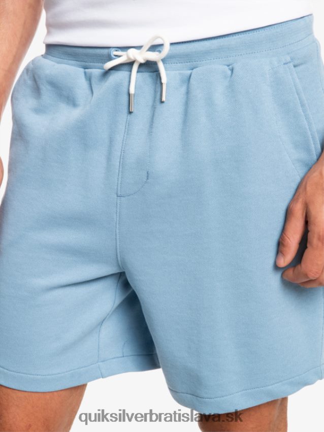 Essentials 19 bio tepláky Quiksilver muži B80HXR1661 vyblednutý denim