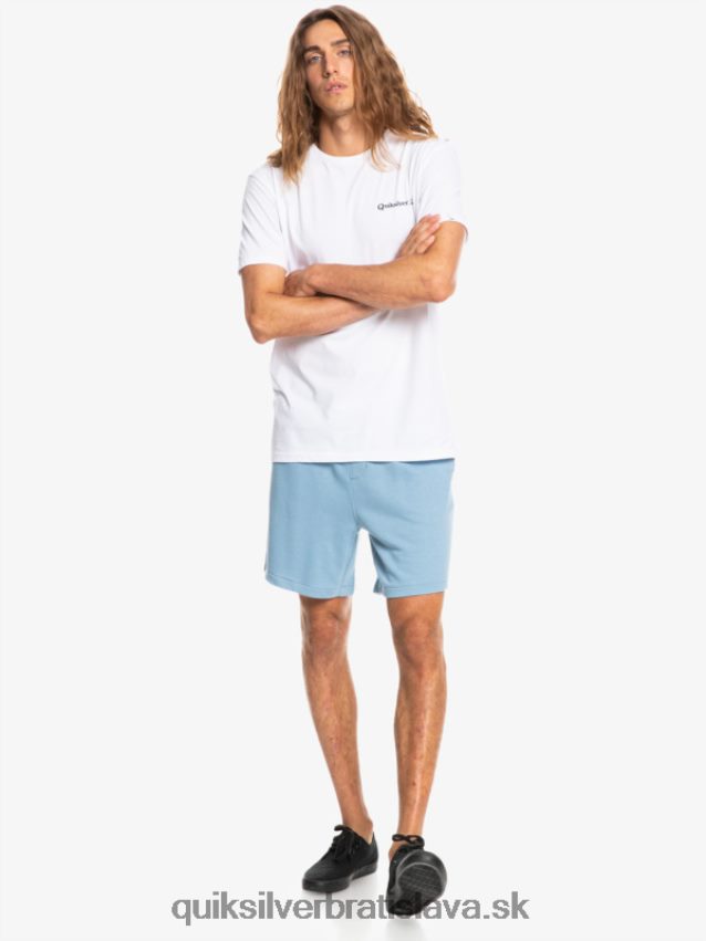 Essentials 19 bio tepláky Quiksilver muži B80HXR1661 vyblednutý denim
