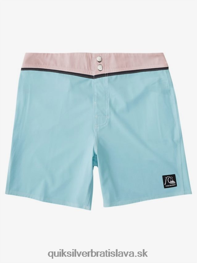 Solid snap 17 recyklovaných šortiek Quiksilver muži B80HXR1828 modrý odtieň