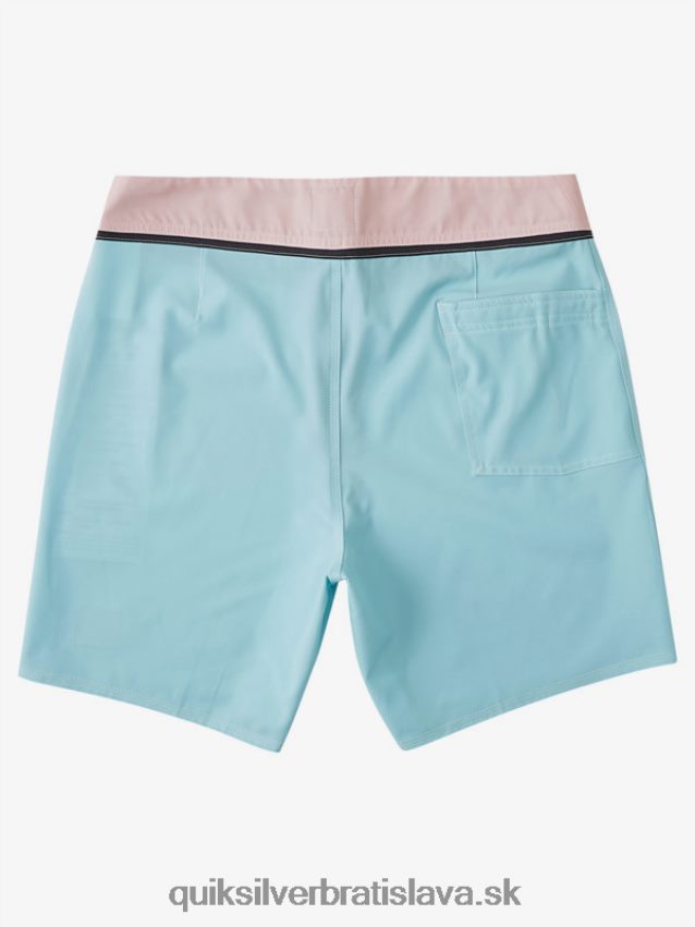 Solid snap 17 recyklovaných šortiek Quiksilver muži B80HXR1828 modrý odtieň