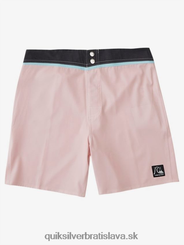 Solid snap 17 recyklovaných šortiek Quiksilver muži B80HXR1829 jemne ružová