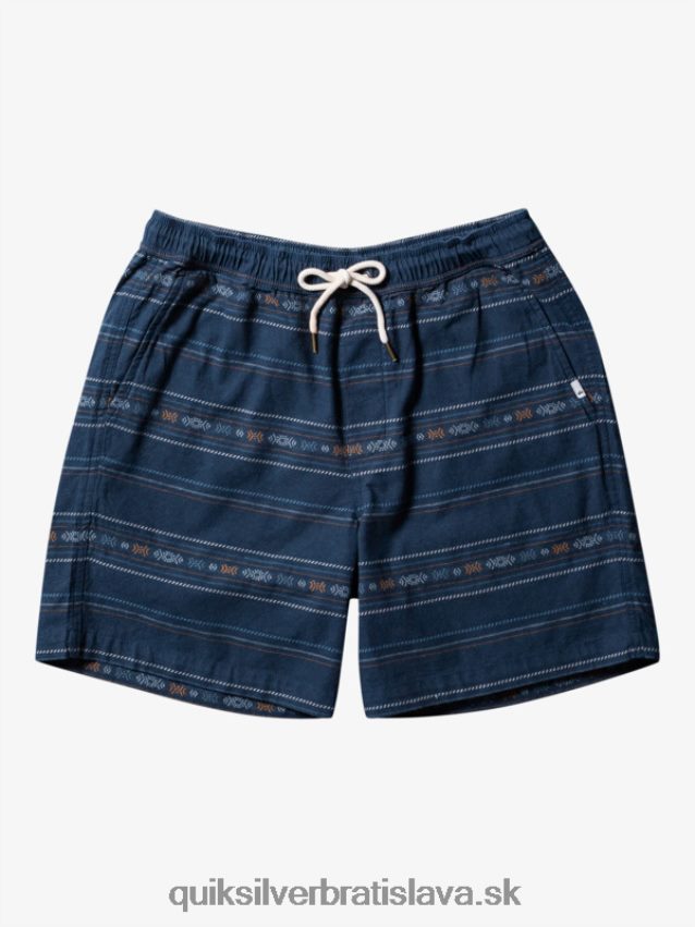 žakárové šortky taxer Quiksilver muži B80HXR420 polnočný námornícky mini žakár