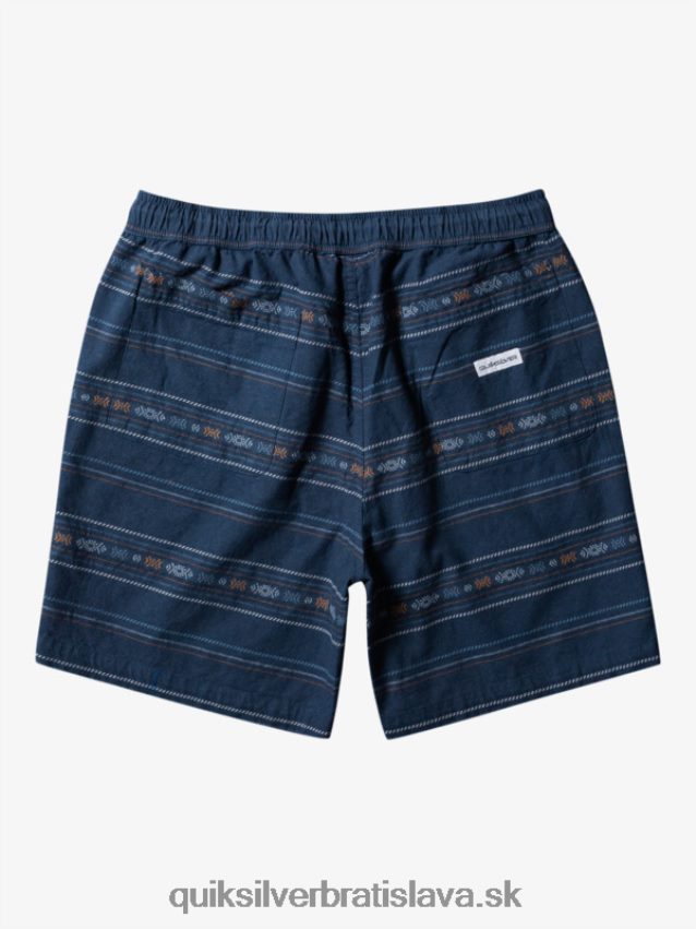 žakárové šortky taxer Quiksilver muži B80HXR420 polnočný námornícky mini žakár
