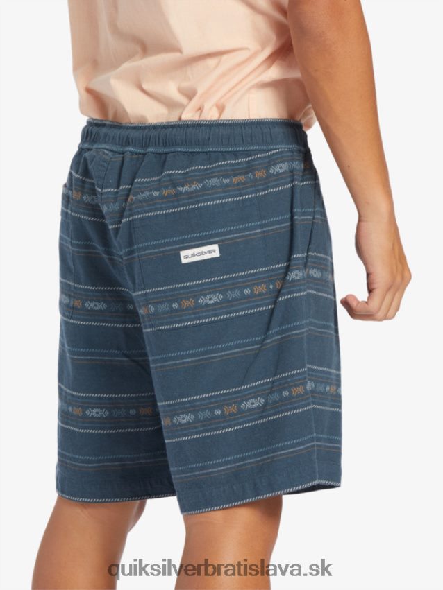 žakárové šortky taxer Quiksilver muži B80HXR420 polnočný námornícky mini žakár