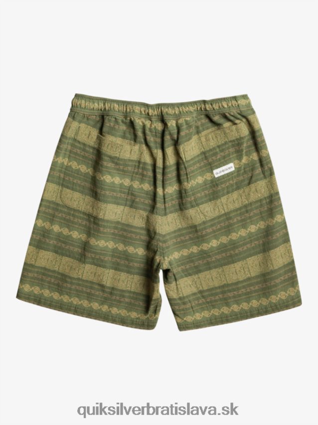 žakárové šortky taxer Quiksilver muži B80HXR422 štvorlístok taxer žakár