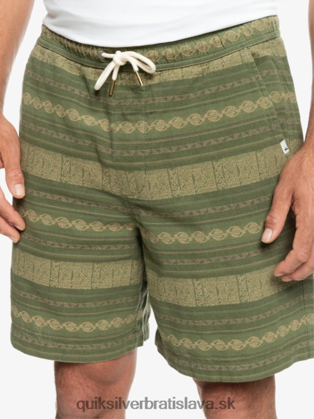 žakárové šortky taxer Quiksilver muži B80HXR422 štvorlístok taxer žakár