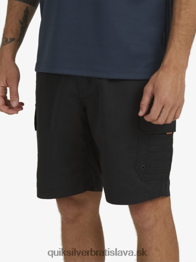 cargo šortky waterman maldive 20 Quiksilver muži B80HXR1727 čierna