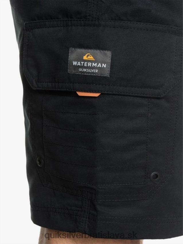 cargo šortky waterman maldive 20 Quiksilver muži B80HXR1727 čierna