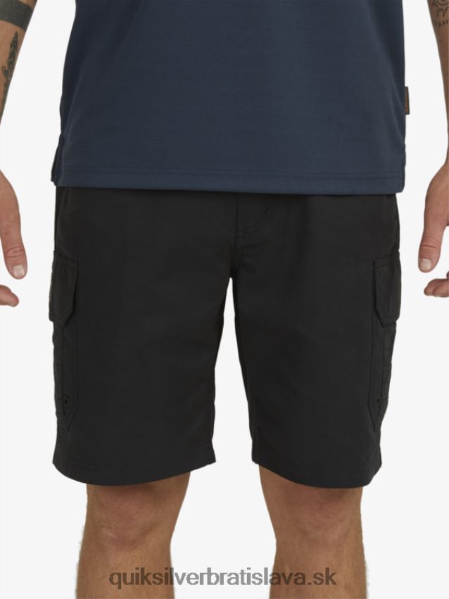 cargo šortky waterman maldive 20 Quiksilver muži B80HXR1727 čierna