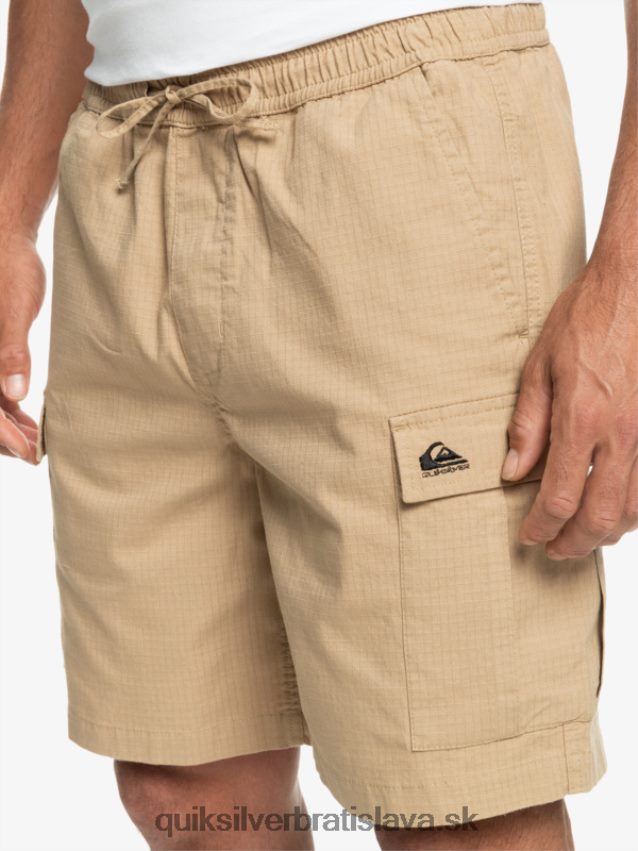 cargo taxer elastický pás 19 šortky Quiksilver muži B80HXR1009 plage