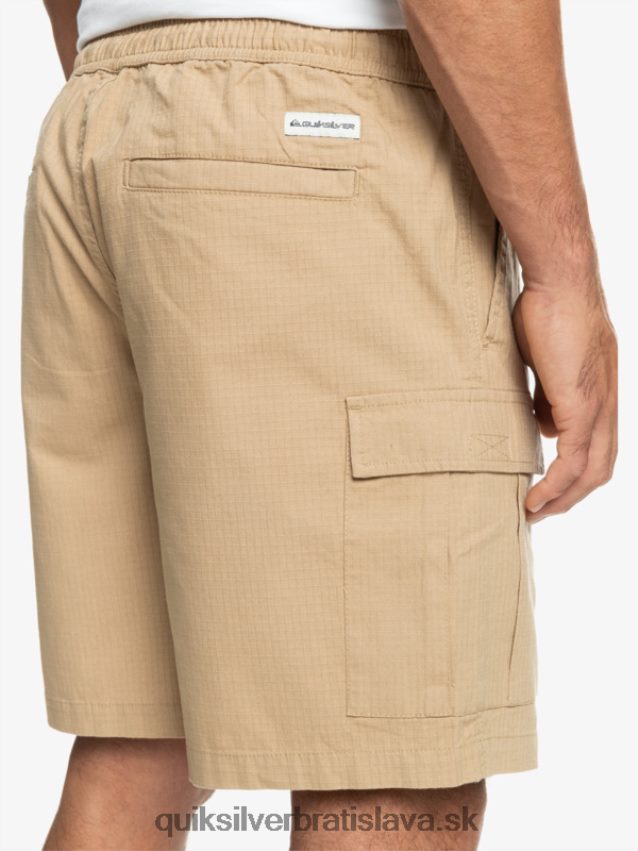 cargo taxer elastický pás 19 šortky Quiksilver muži B80HXR1009 plage