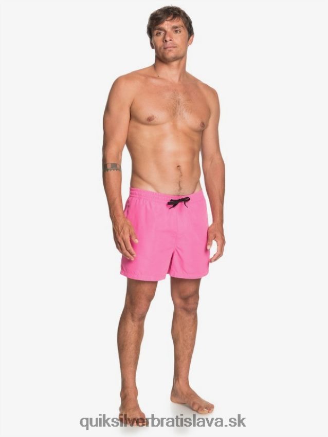 denne 15 salv Quiksilver muži B80HXR467 karmínová ruža