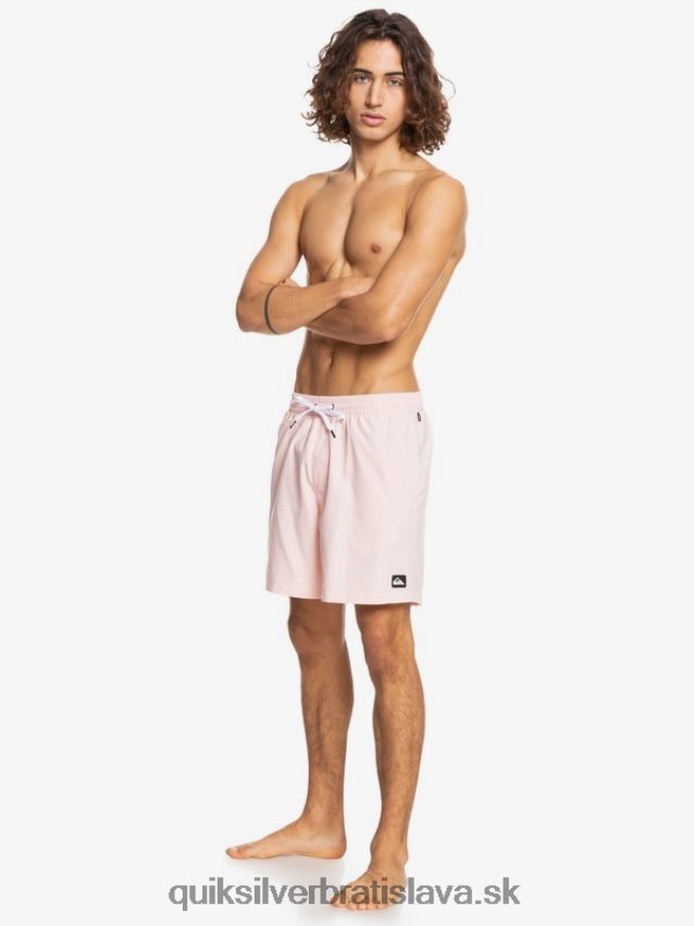 denne 17 volejov Quiksilver muži B80HXR1527 jemne ružová