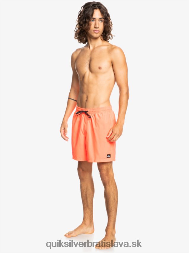 denne 17 volejov Quiksilver muži B80HXR624 ohnivý koral