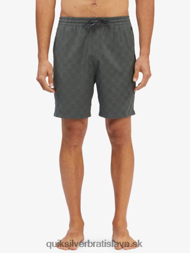 elastické kárové 18 obojživelné šortky Quiksilver muži B80HXR1853 mestský šik