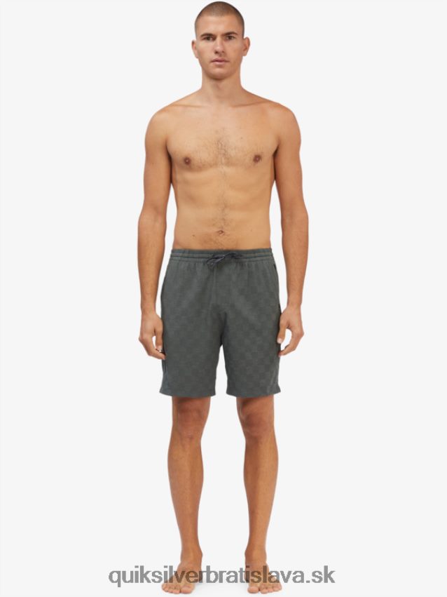 elastické kárové 18 obojživelné šortky Quiksilver muži B80HXR1853 mestský šik