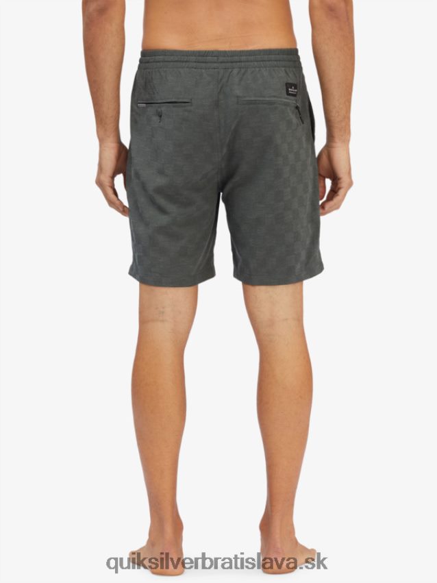 elastické kárové 18 obojživelné šortky Quiksilver muži B80HXR1853 mestský šik